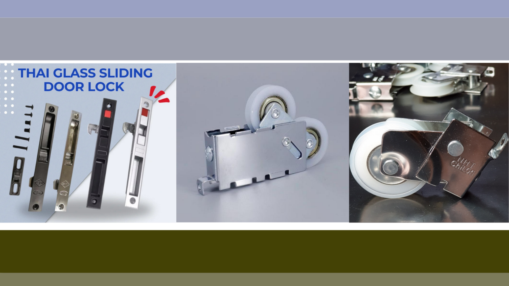 thai Glass sliding door lock wheel installation and repair service